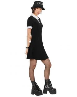 Spirit Halloween Black Collared Dress -HALLOWEEN COSTUMES Sales 01315480 b