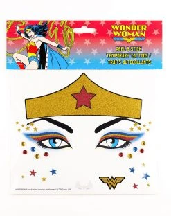 Spirit Halloween Wonder Woman Face Decal - DC Comics
