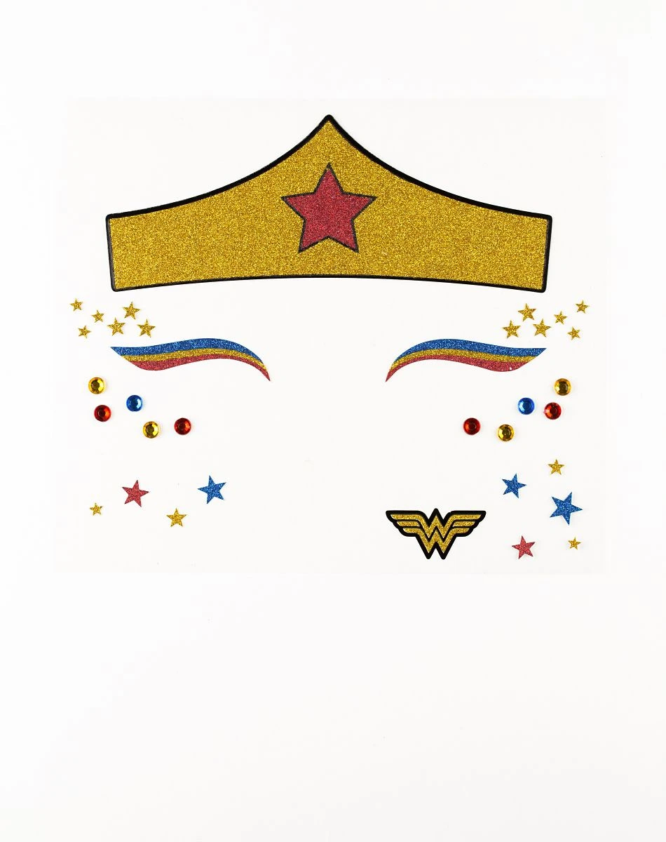 Spirit Halloween Wonder Woman Face Decal - DC Comics 4 Spirit Halloween Wonder Woman Face Decal - DC Comics - Image 2