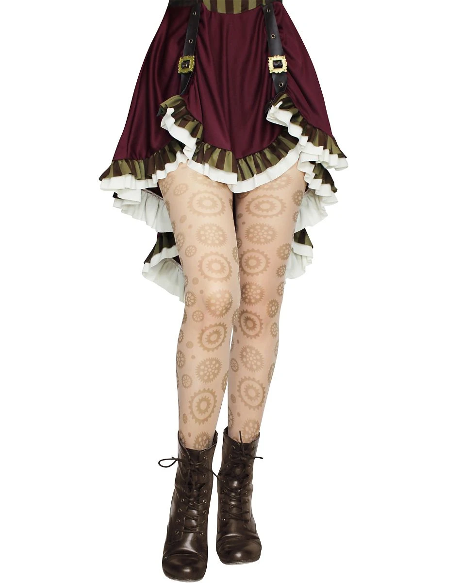 Spirit Halloween Steampunk Gear Tights 3 Spirit Halloween Steampunk Gear Tights
