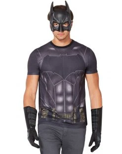 Spirit Halloween Sublimated Batman Cape T Shirt - Batman v. Superman: Dawn of Justice