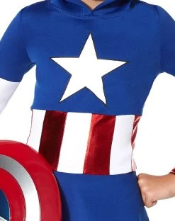 Spirit Halloween Kids Captain America Dress - Marvel -HALLOWEEN COSTUMES Sales 01326313 c