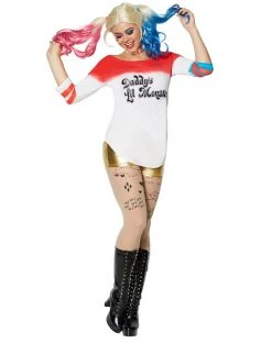 Spirit Halloween Adult Daddy's Lil Monster Varsity Top - Suicide Squad 9 Spirit Halloween Adult Daddy's Lil Monster Varsity Top - Suicide Squad -HALLOWEEN COSTUMES Sales 01328228 d