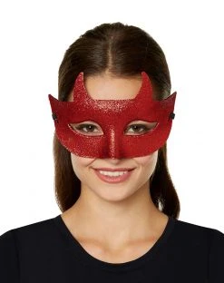 Spirit Halloween Red Devil Half Mask