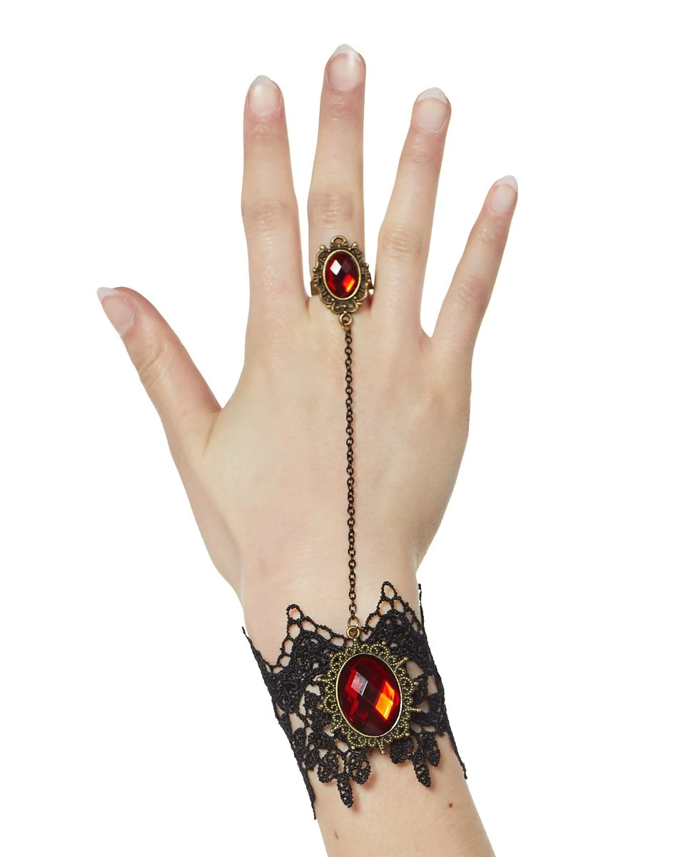 Spirit Halloween Lace Bracelet with Ring 3 Spirit Halloween Lace Bracelet with Ring