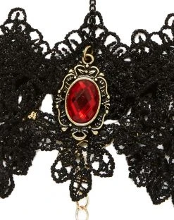 Spirit Halloween Lace Bracelet with Ring 5 Spirit Halloween Lace Bracelet with Ring -HALLOWEEN COSTUMES Sales 01330745 b