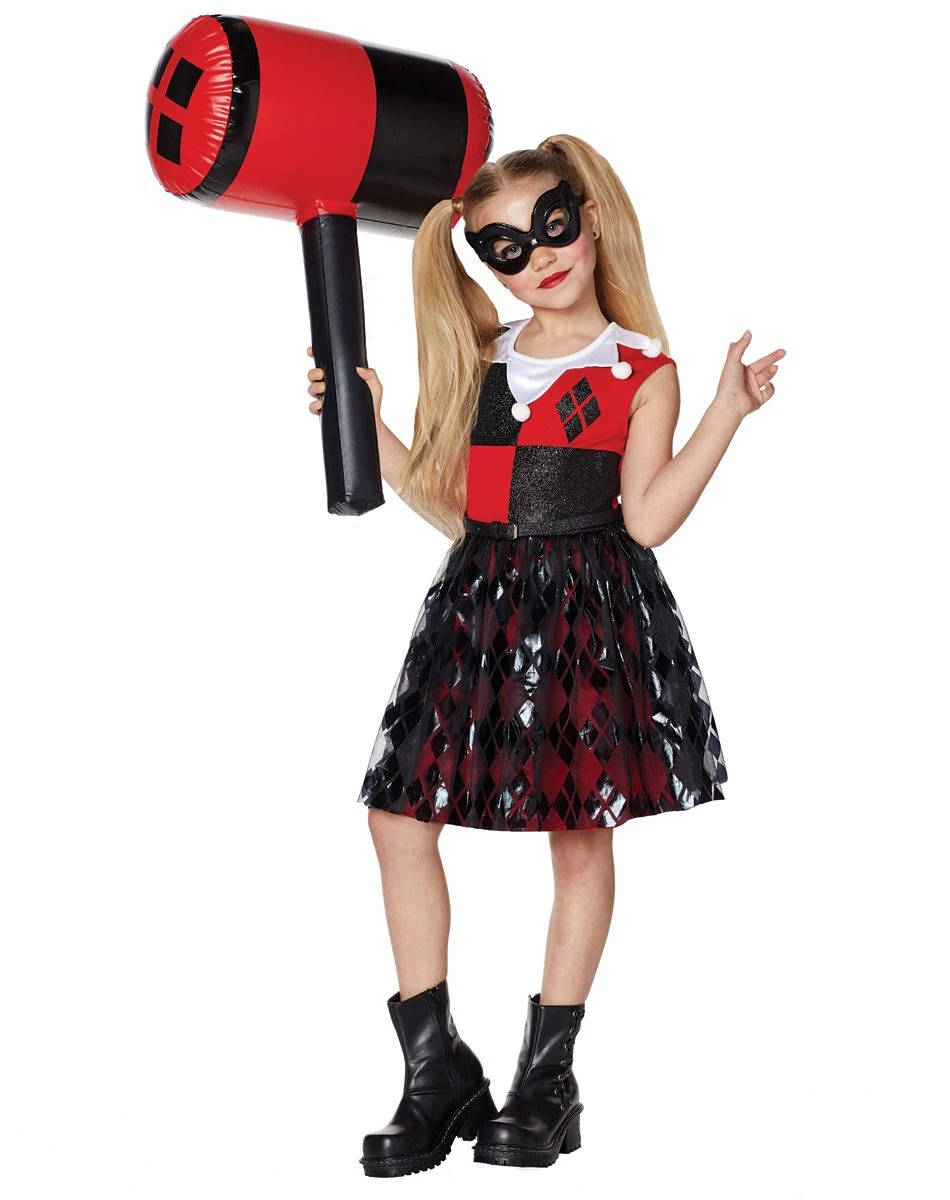 Spirit Halloween Kids Harley Quinn Dress - DC Comics 3 Spirit Halloween Kids Harley Quinn Dress - DC Comics