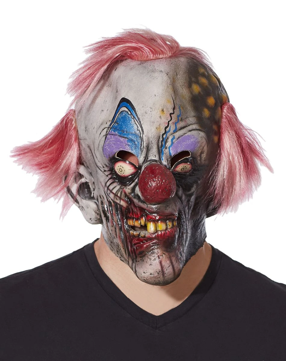 Spirit Halloween Crispy Zombie Clown Full Mask 3 Spirit Halloween Crispy Zombie Clown Full Mask