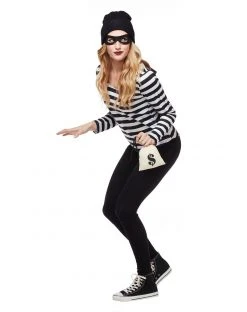 Spirit Halloween Adult Burglar Costume -HALLOWEEN COSTUMES Sales 01333384 c