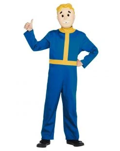 Spirit Halloween Kids Vault Boy One Piece Costume - Fallout