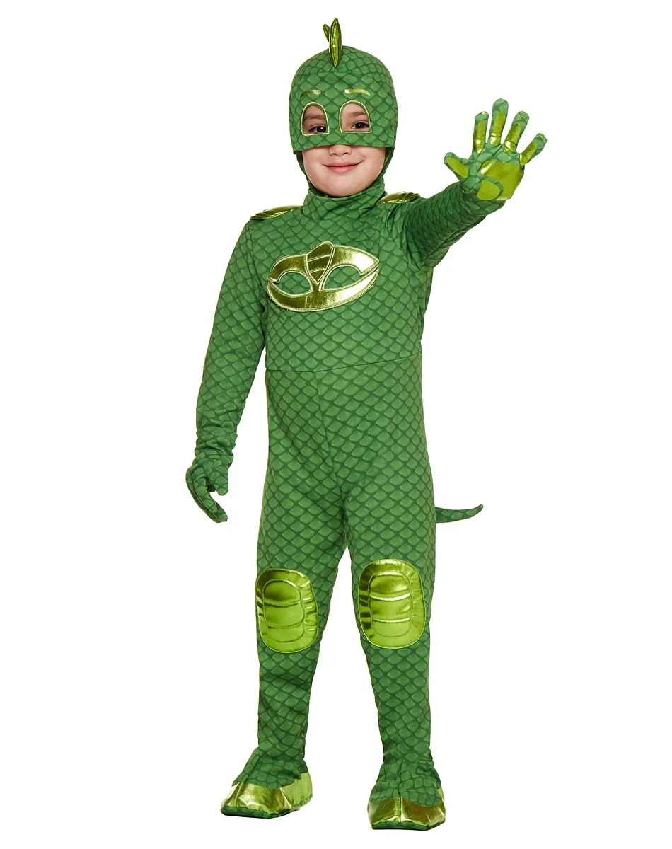Spirit Halloween Toddler Gekko Costume - PJ Masks 3 Spirit Halloween Toddler Gekko Costume - PJ Masks