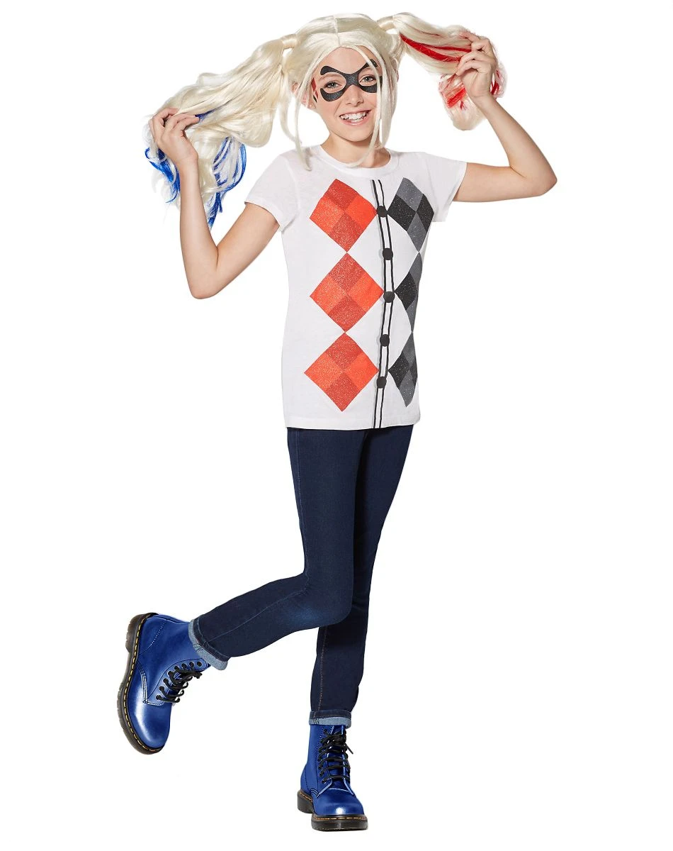 Spirit Halloween Kids Harley Quinn T Shirt - DC Girls 6 Spirit Halloween Kids Harley Quinn T Shirt - DC Girls - Image 4