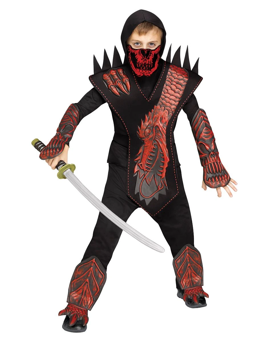 Spirit Halloween Kids Skull Dragon Ninja Costume 3 Spirit Halloween Kids Skull Dragon Ninja Costume
