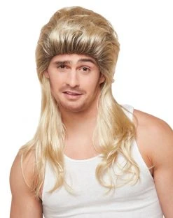 Spirit Halloween Blonde Mullet Wig