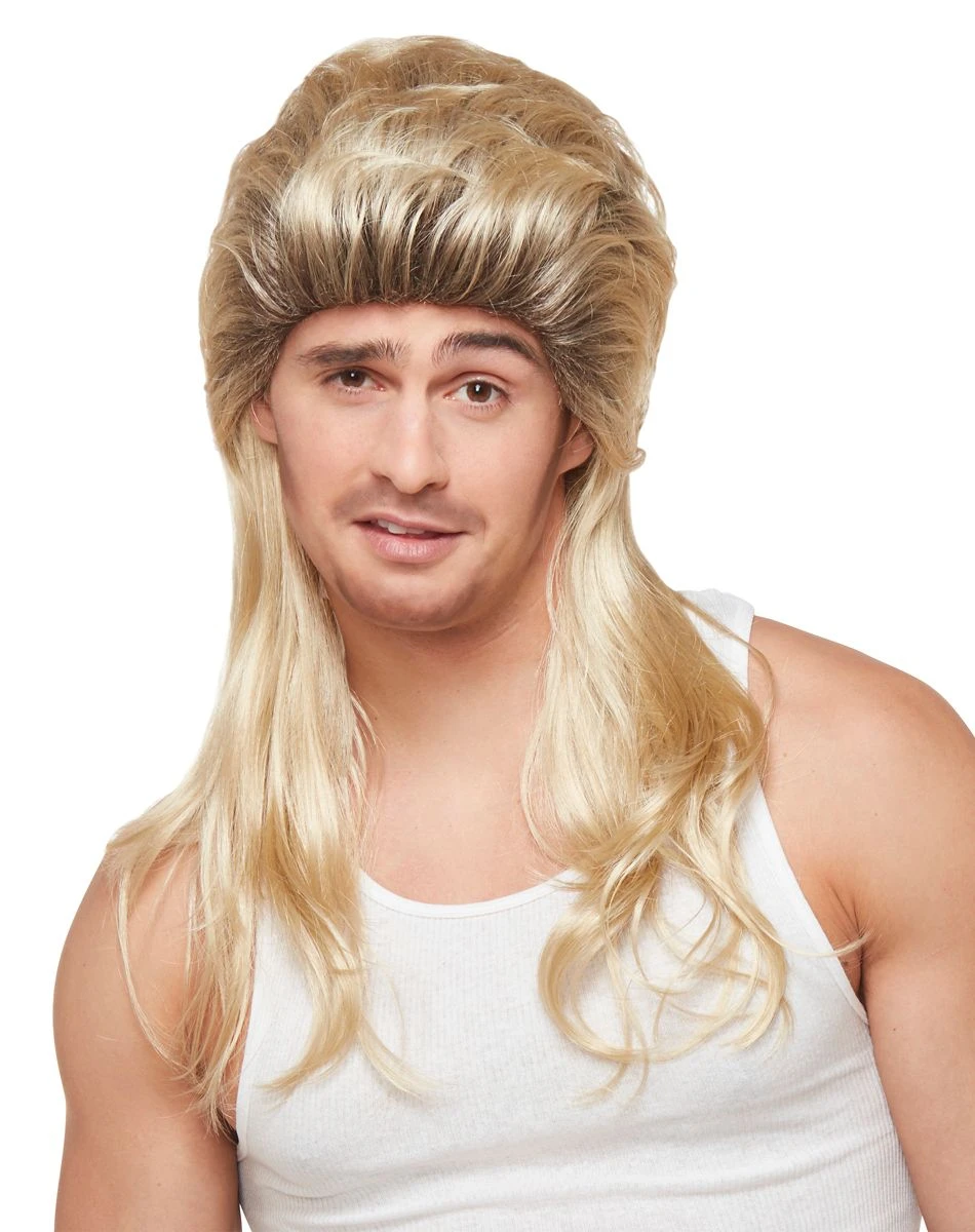 Spirit Halloween Blonde Mullet Wig 3 Spirit Halloween Blonde Mullet Wig