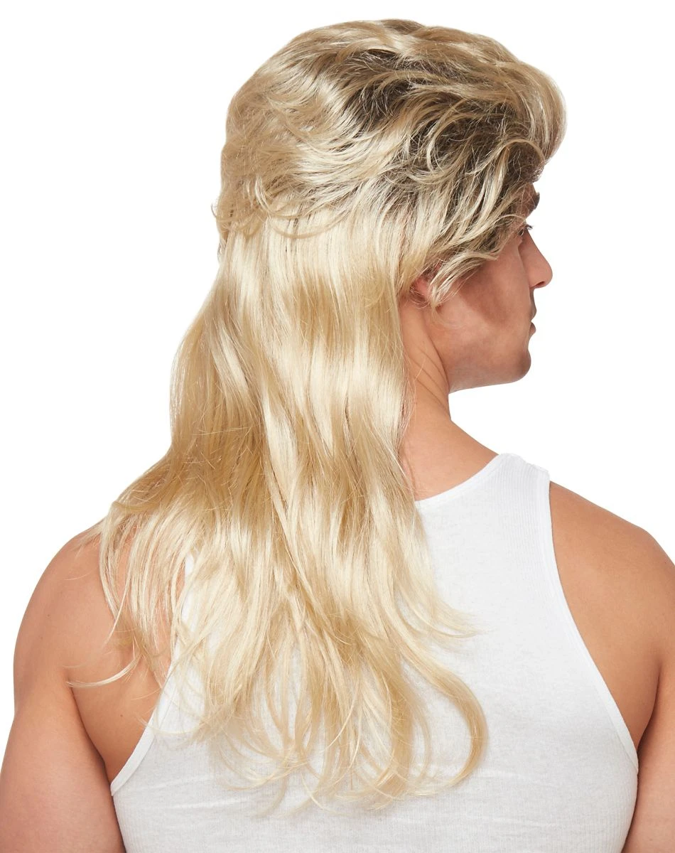 Spirit Halloween Blonde Mullet Wig 4 Spirit Halloween Blonde Mullet Wig - Image 2