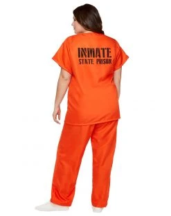 Spirit Halloween Adult Got Busted Orange Prisoner Plus Size Costume 5 Spirit Halloween Adult Got Busted Orange Prisoner Plus Size Costume -HALLOWEEN COSTUMES Sales 01340199 b