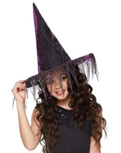 Spirit Halloween Girls Glitter Witch Hat