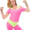 Spirit Halloween Neon Pink Crop Top -HALLOWEEN COSTUMES Sales 01346816 a