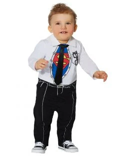 Spirit Halloween Baby Superman Clark Kent Costume - DC Comics