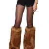 Spirit Halloween Brown Deer Faux Fur Leg Warmers -HALLOWEEN COSTUMES Sales 01348010 a