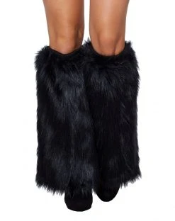 Spirit Halloween Black Cat Faux Fur Leg Warmers