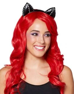 Spirit Halloween Stitched Cat Ear Headband -HALLOWEEN COSTUMES Sales 01348077 b