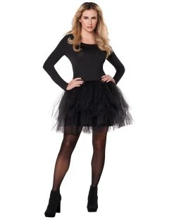 Spirit Halloween Adult Black Starter Tutu Dress