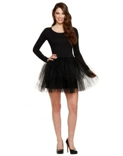 Spirit Halloween Adult Black Starter Tutu Plus Size Dress