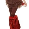 Spirit Halloween Orange Faux Fur Leg Warmers -HALLOWEEN COSTUMES Sales 01352301 a