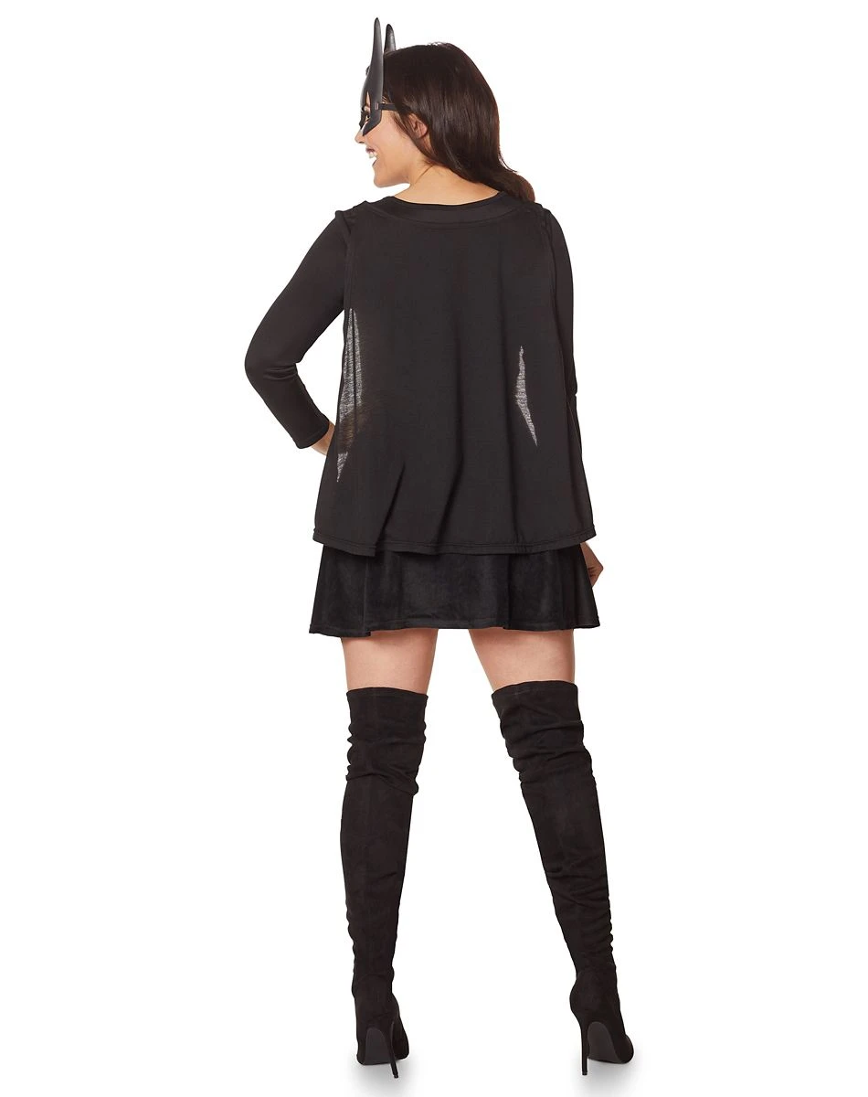 Spirit Halloween Adult Black and Gold Batgirl Dress - DC Comics 4 Spirit Halloween Adult Black and Gold Batgirl Dress - DC Comics - Image 2