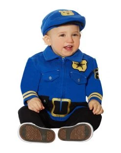 Spirit Halloween Baby One Piece Police Costume