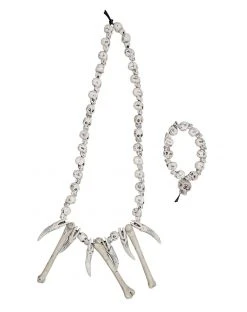 Spirit Halloween Skull Bone Jewelry Set
