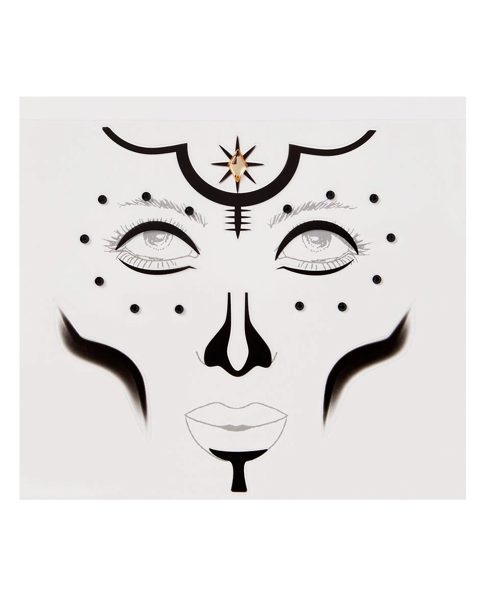 Spirit Halloween Witch Doctor Face Decal 3 Spirit Halloween Witch Doctor Face Decal