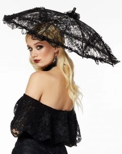Spirit Halloween Vampire Lace Umbrella 6 Spirit Halloween Vampire Lace Umbrella -HALLOWEEN COSTUMES Sales 01358118 b
