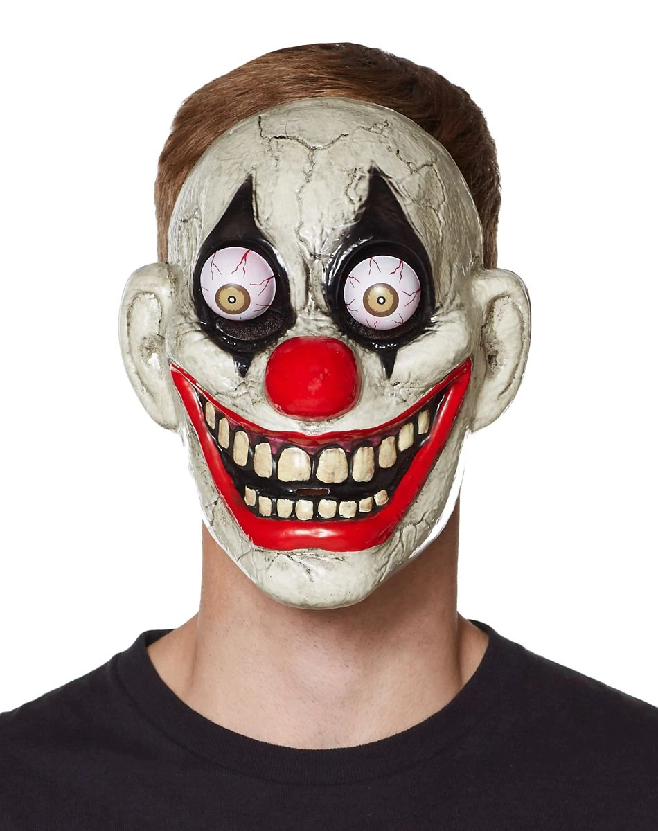Spirit Halloween Googly Eye Clown Half Mask 3 Spirit Halloween Googly Eye Clown Half Mask