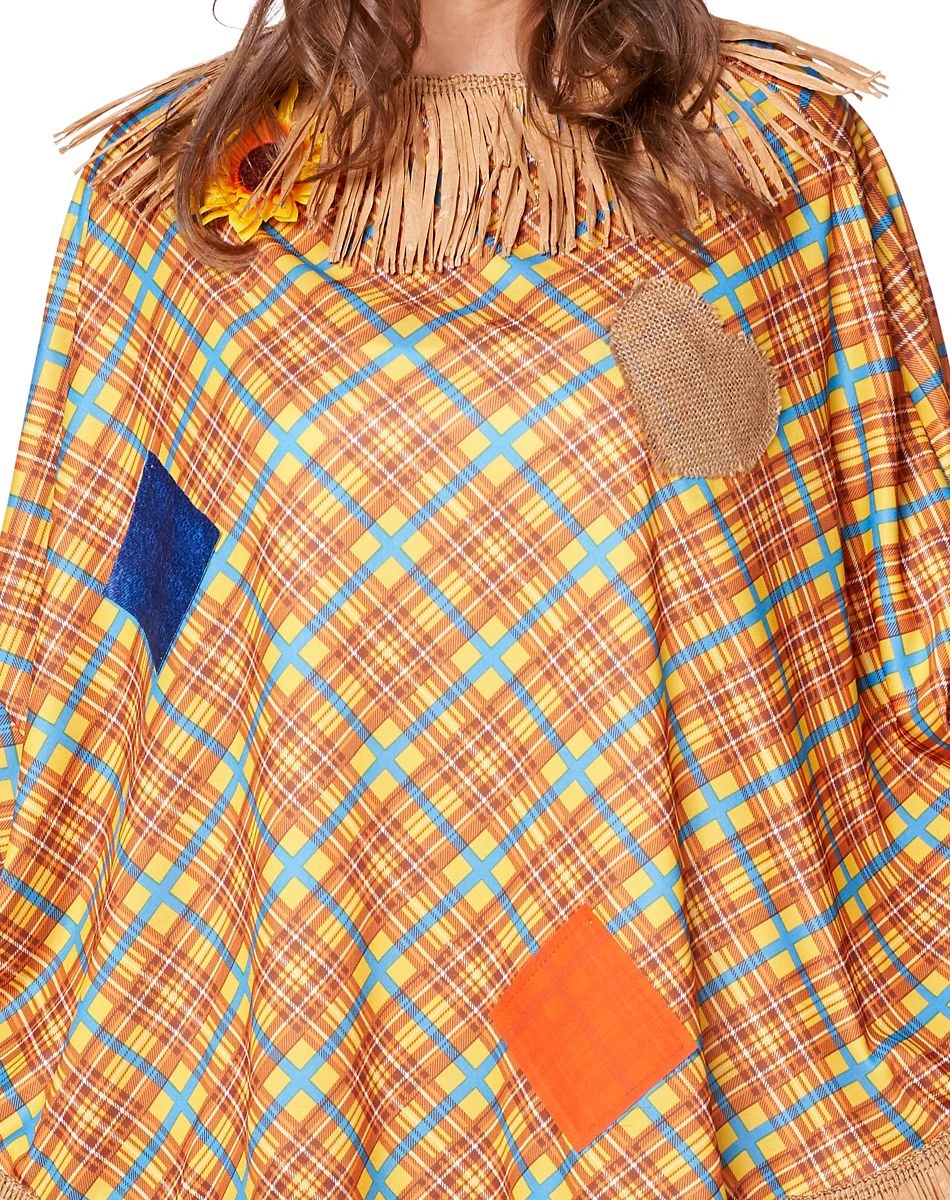 Spirit Halloween Adult Scarecrow Poncho 5 Spirit Halloween Adult Scarecrow Poncho - Image 3