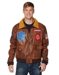 Spirit Halloween Adult Aviator Bomber Jacket