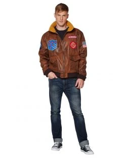 Spirit Halloween Adult Aviator Bomber Jacket -HALLOWEEN COSTUMES Sales 01361021 d