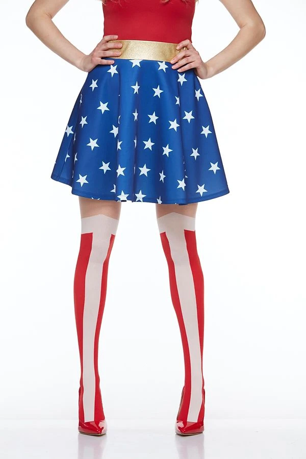 Spirit Halloween Wonder Woman Thigh-High Socks - DC Comics 4 Spirit Halloween Wonder Woman Thigh-High Socks - DC Comics - Image 2