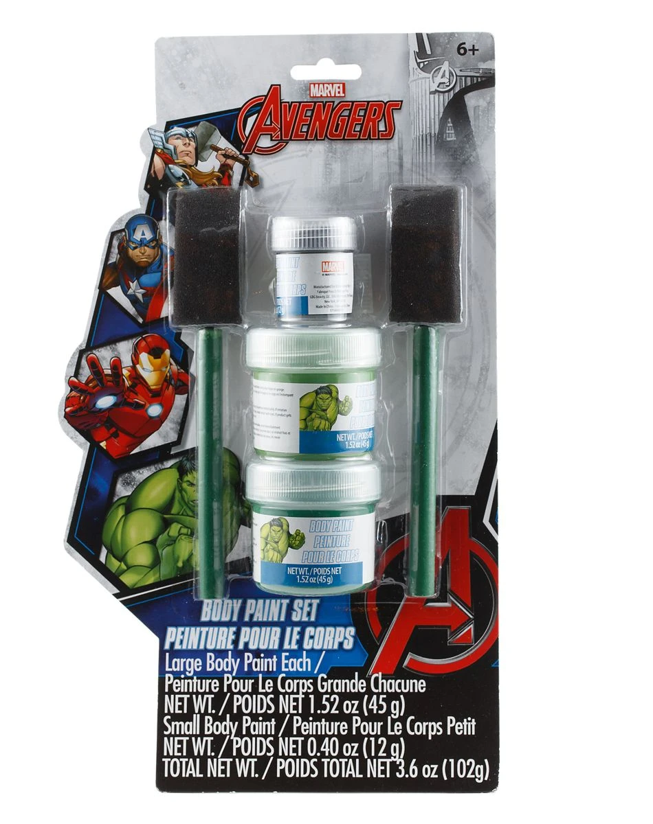 Spirit Halloween Hulk Body Paint Kit - Marvel 6 Spirit Halloween Hulk Body Paint Kit - Marvel - Image 4