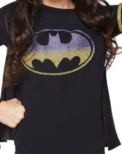 Spirit Halloween Kids Caped Batgirl T Shirt - DC Comics -HALLOWEEN COSTUMES Sales 01364975 c