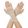 Spirit Halloween Fingerless White Lace Gloves
