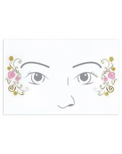 Spirit Halloween Kids Belle Face Decal - Beauty and the Beast