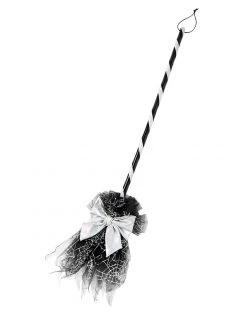 Spirit Halloween Deluxe Silver Witch Broom
