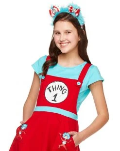 Spirit Halloween Tween Thing 1 and 2 Jumper Dress Costume - Dr. Seuss 7 Spirit Halloween Tween Thing 1 and 2 Jumper Dress Costume - Dr. Seuss -HALLOWEEN COSTUMES Sales 01369214 c