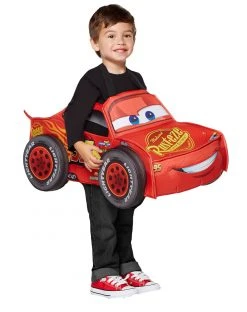 Spirit Halloween Toddler Lightning McQueen 3D Car Ride-Along Costume - Cars -HALLOWEEN COSTUMES Sales 01369461 c