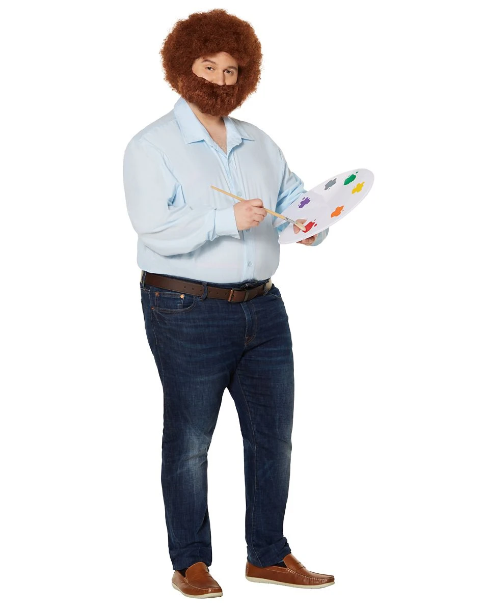 Spirit Halloween Adult Bob Ross Costume - Firefly 4 Spirit Halloween Adult Bob Ross Costume - Firefly - Image 2