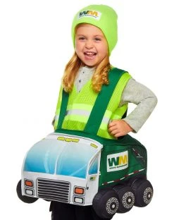 Spirit Halloween Toddler Garbage Truck Ride-Along Costume - Waste Management -HALLOWEEN COSTUMES Sales 01369800 e