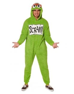 Spirit Halloween Adult Oscar the Grouch One Piece Costume - Sesame Street